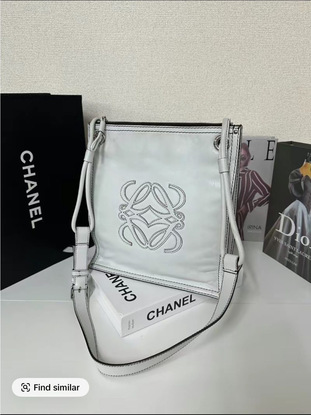 Vintage Loewe Shoulder Tote Bag